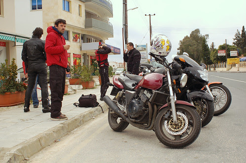 coffee break before entering Larnaca