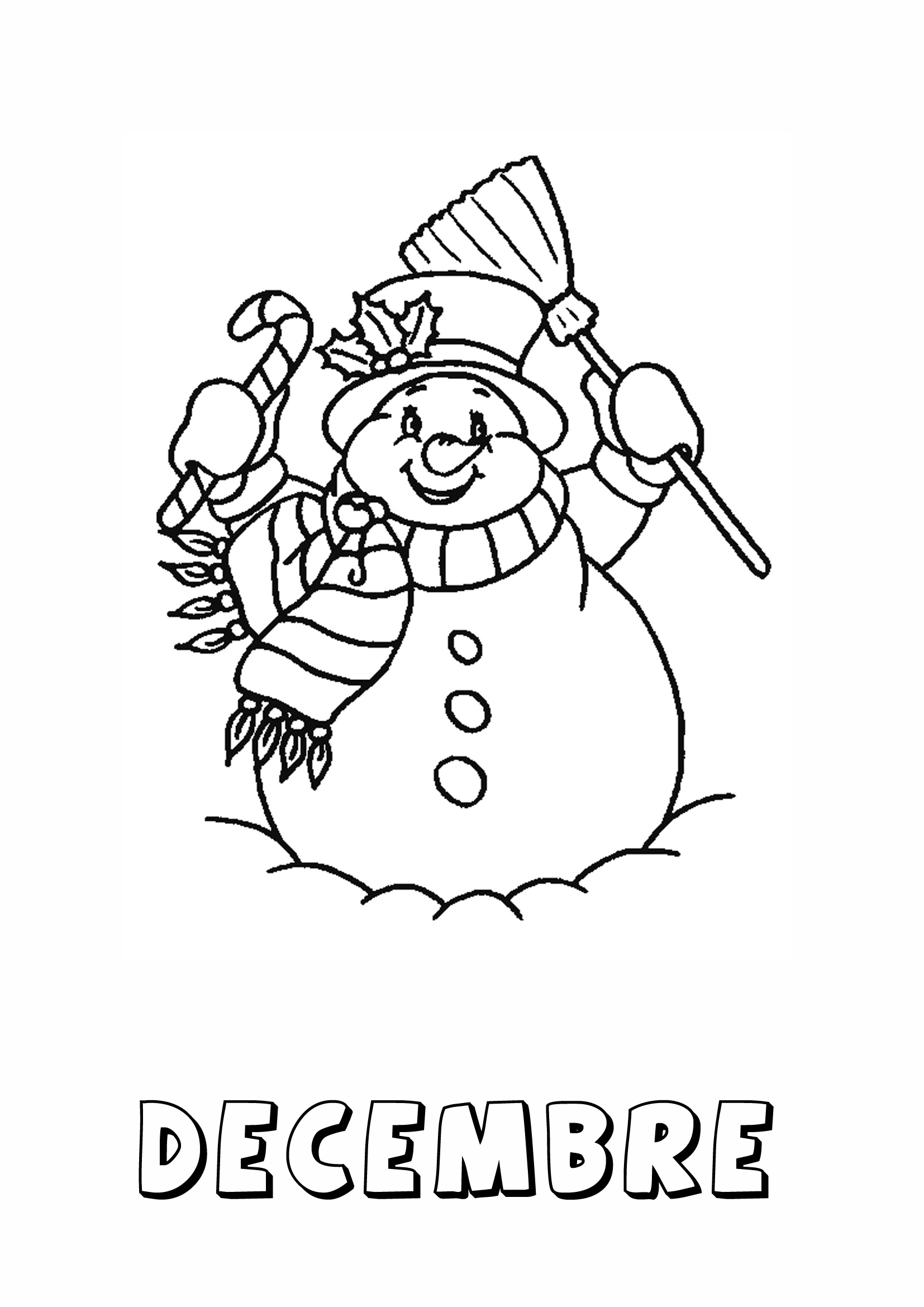 Coloriage Mois De Décembre Maternelle Decembre Noel Coloriage Maternelle | 30000 ++ collections de pages à