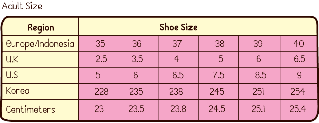 size 41 insole berapa cm