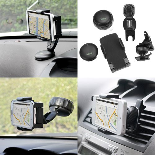Cell Phone Car Accessories : iKross 3in1 Universal Compact Windshield ...