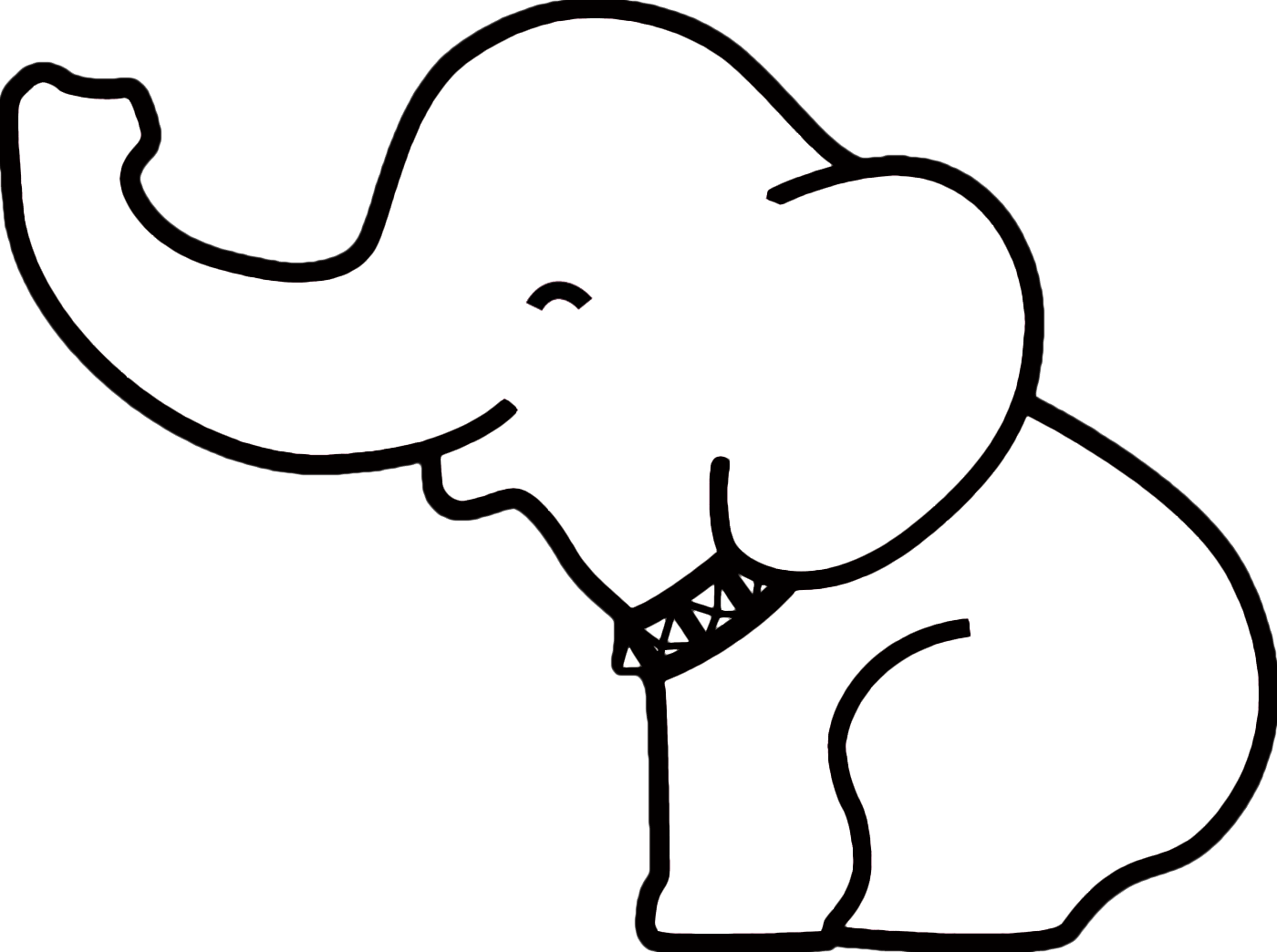 Silhouette Baby Elephant Outline Svg - 99+ SVG File Cut Cricut