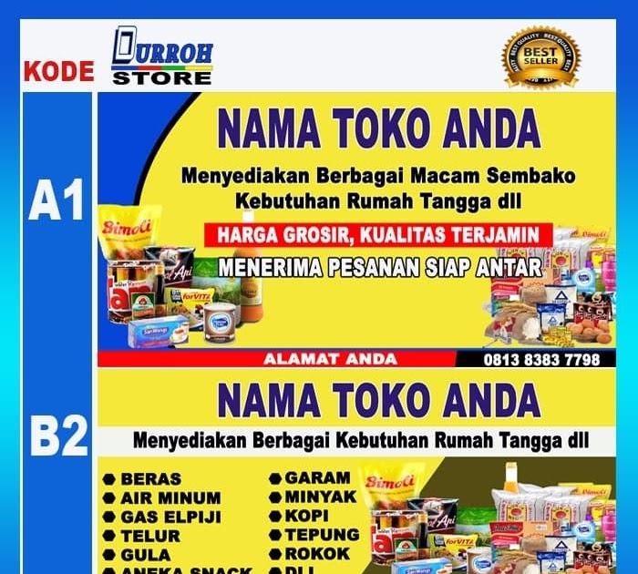 Contoh Banner Toko - Ruang Soal