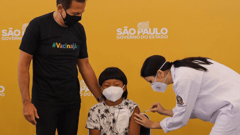 Brazil: Indigenous Boy First Child Vaccinated Against COVID-19