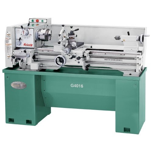Lathes: Grizzly G4016 13-1/2" x 40" Gear Head Lathe w/ Stand