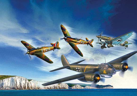 Revell 1/72 80th Anniversary Battle of Britain (05691) English Color Guide, Manual & Paint Conversion Chart