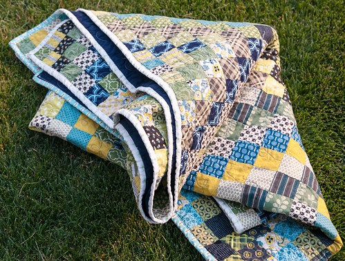 Finished Chicopee Scrappy Trip Quilt