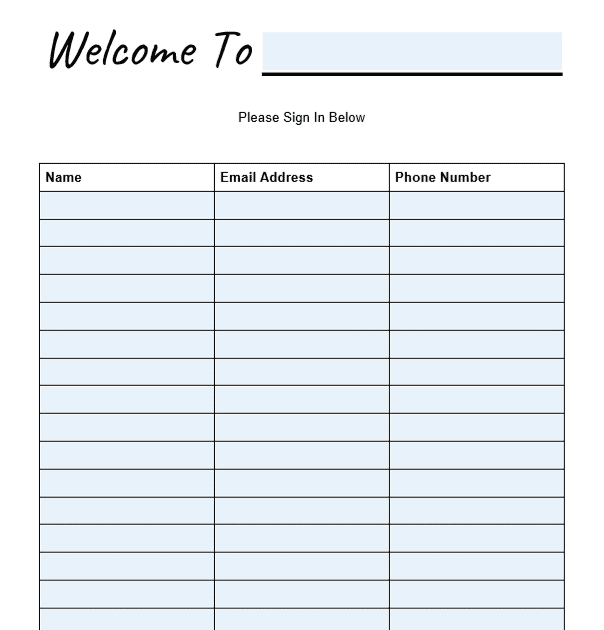 Guest Check Template Download PDF Template