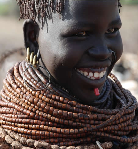 Africa | The beautiful smile of a Africa | Nyangatom (aka Bumi) Woman, Lower Omo River, Ethiopia | ©Sunny Land