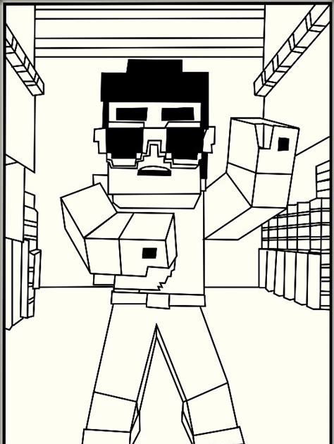 Free Minecraft Characters Coloring Pages