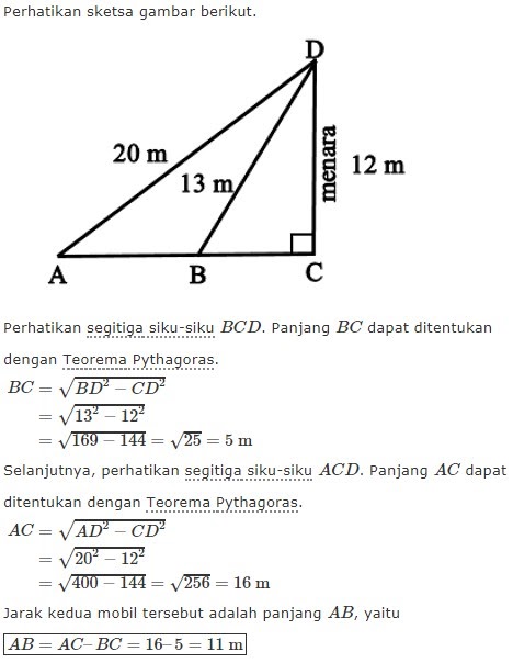 Contoh Soal Pythagoras Pilihan Ganda Dan Jawaban Pembahasan My Xxx