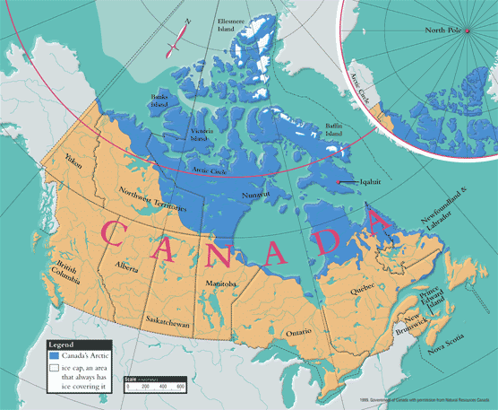 Arctic Ocean Map Arctic Circle and Ice ~ mapinsight