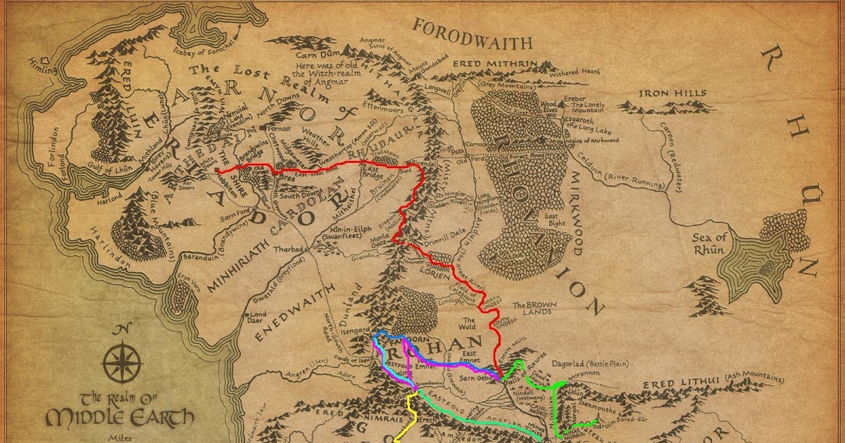 frodo's journey on us map