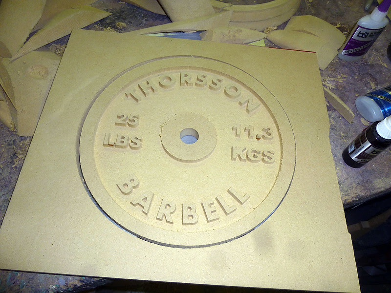Barbell Carved
