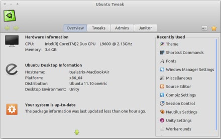 Как установить ubuntu tweak в ubuntu