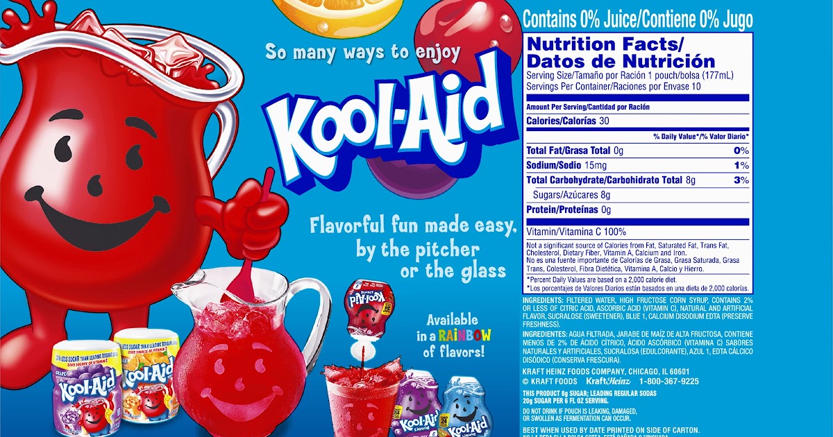 31 Kool Aid Nutrition Facts Label Labels Database 2020