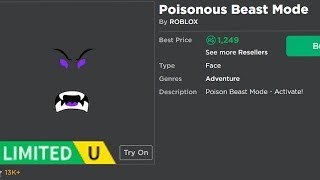 Robuxy Comaaa Roblox Poisonous Beast Mode