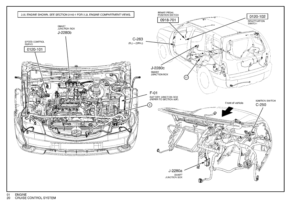 03 Mazda Tribute Engine Compartment Diagram