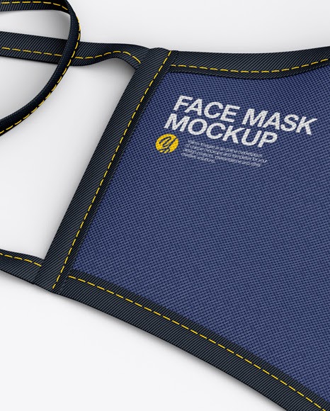 Download Cloth Face Mask Mockup Free Mockup Featuring A Customizable Cloth Face Mask On A Solid Color Surface Check Out Placeits Wide Collection Of Face Mask Mockups And Custom PSD Mockup Templates