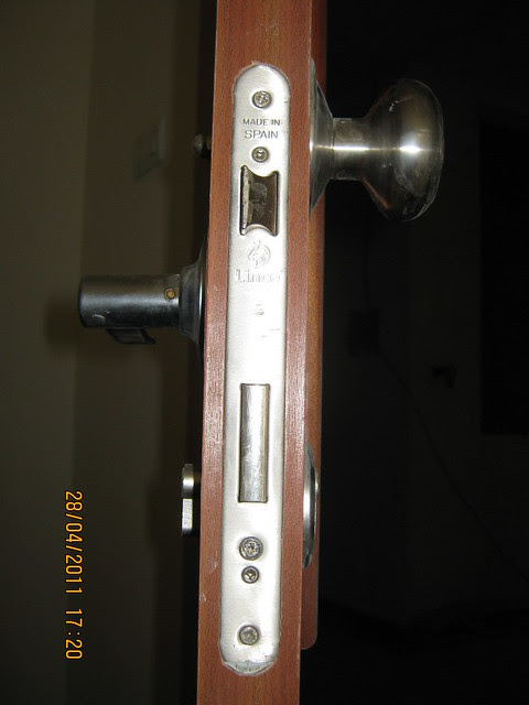 Locking system of the main door in Sangria Towers at Megapolis Hinjewadi Phase 3, Pune
