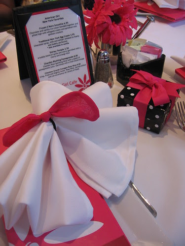 The beautiful place setting at AG Cafe