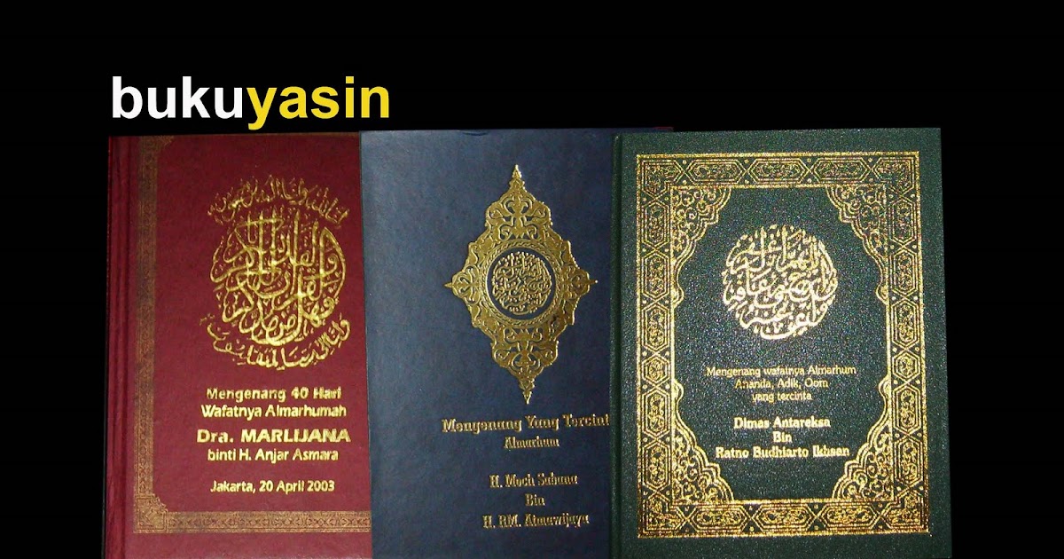 Contoh Cover Yasin 40 Hari Contoh Six