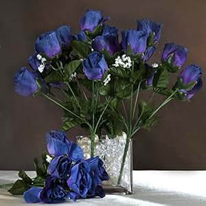 jacquardpatternknittedscarf: Navy Blue Artificial Flowers For Sale / 5