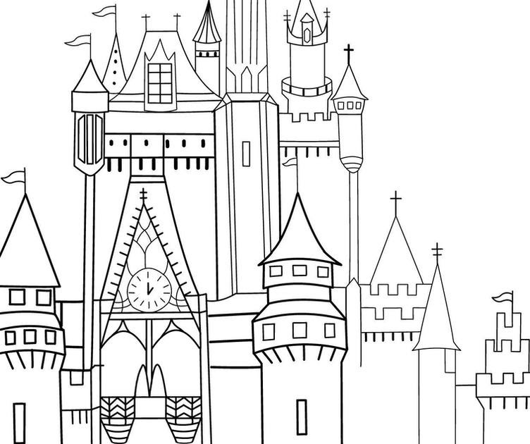 Sketsa Istana Disney - Mobil Keren Wallpaper