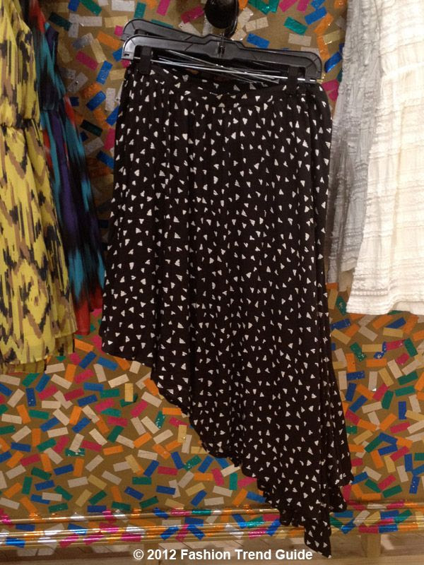 graphic print asymmetrical skirt, Las Vegas Urban Outfitters