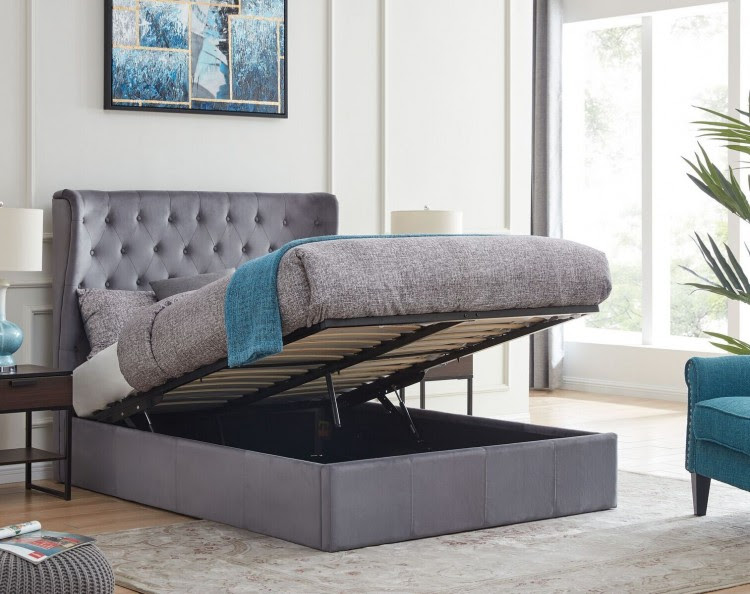 Grey Patterned Ottoman - A wide variety of patterned ottoman options