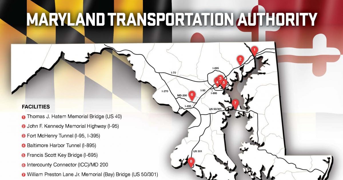 Maryland Toll Roads Map | Living Room Design 2020 baltimore tolls 95
