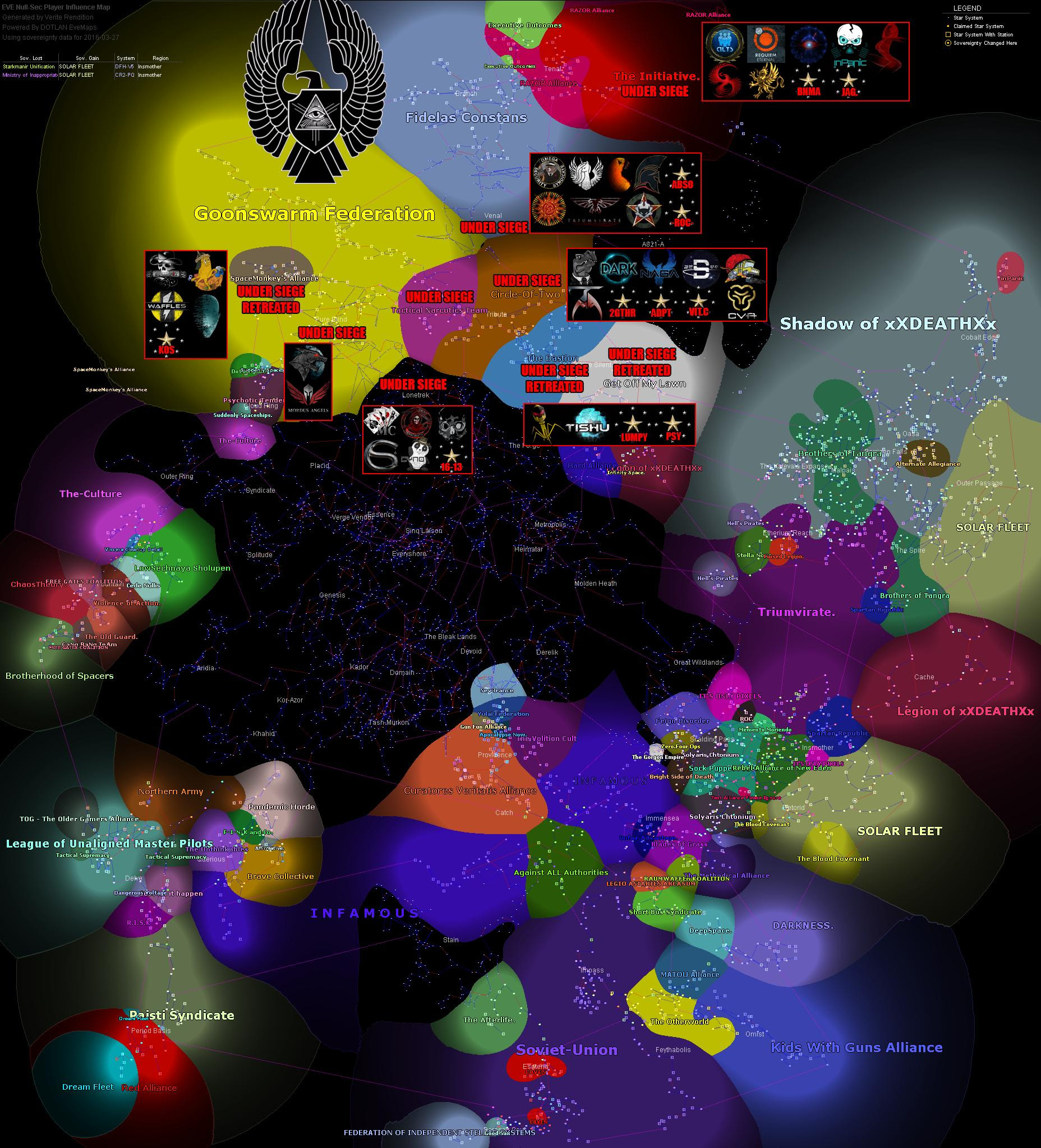 Eve Online System Map
