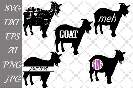 Download Free Goat Svg Farm Svg Farm Animal Svg Goat Monogram Svg Crafter File PSD Mockup Templates