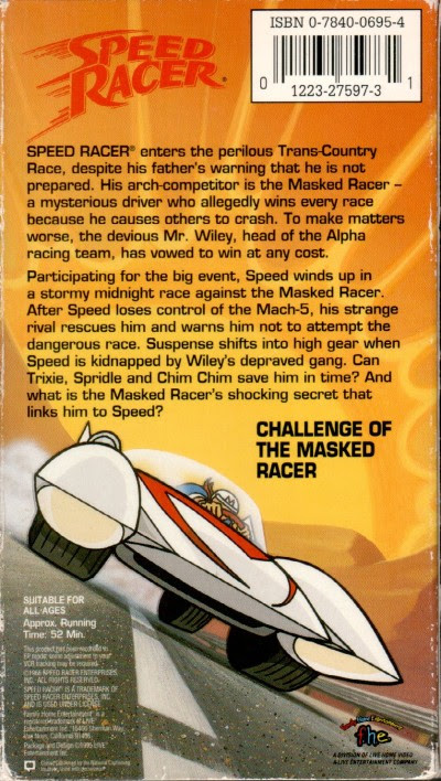 Challenge of the Masked Racer Back