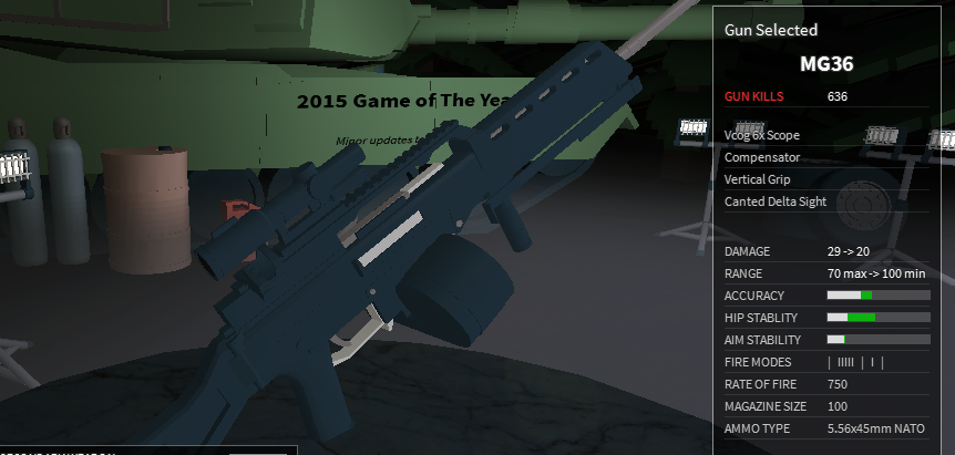 m60 loadouts ish mg36 x1