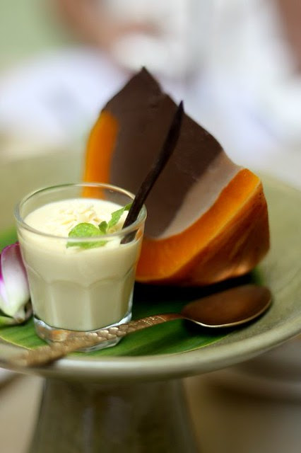 pumpkin chocolate custard