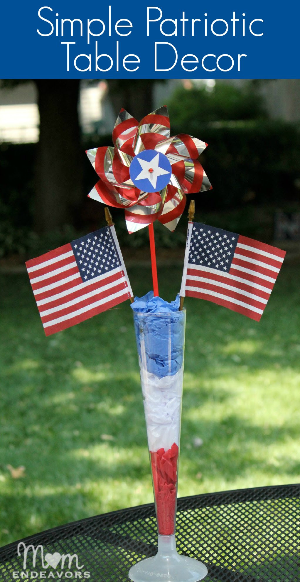Easy DIY Patriotic 4th of July Table Decor