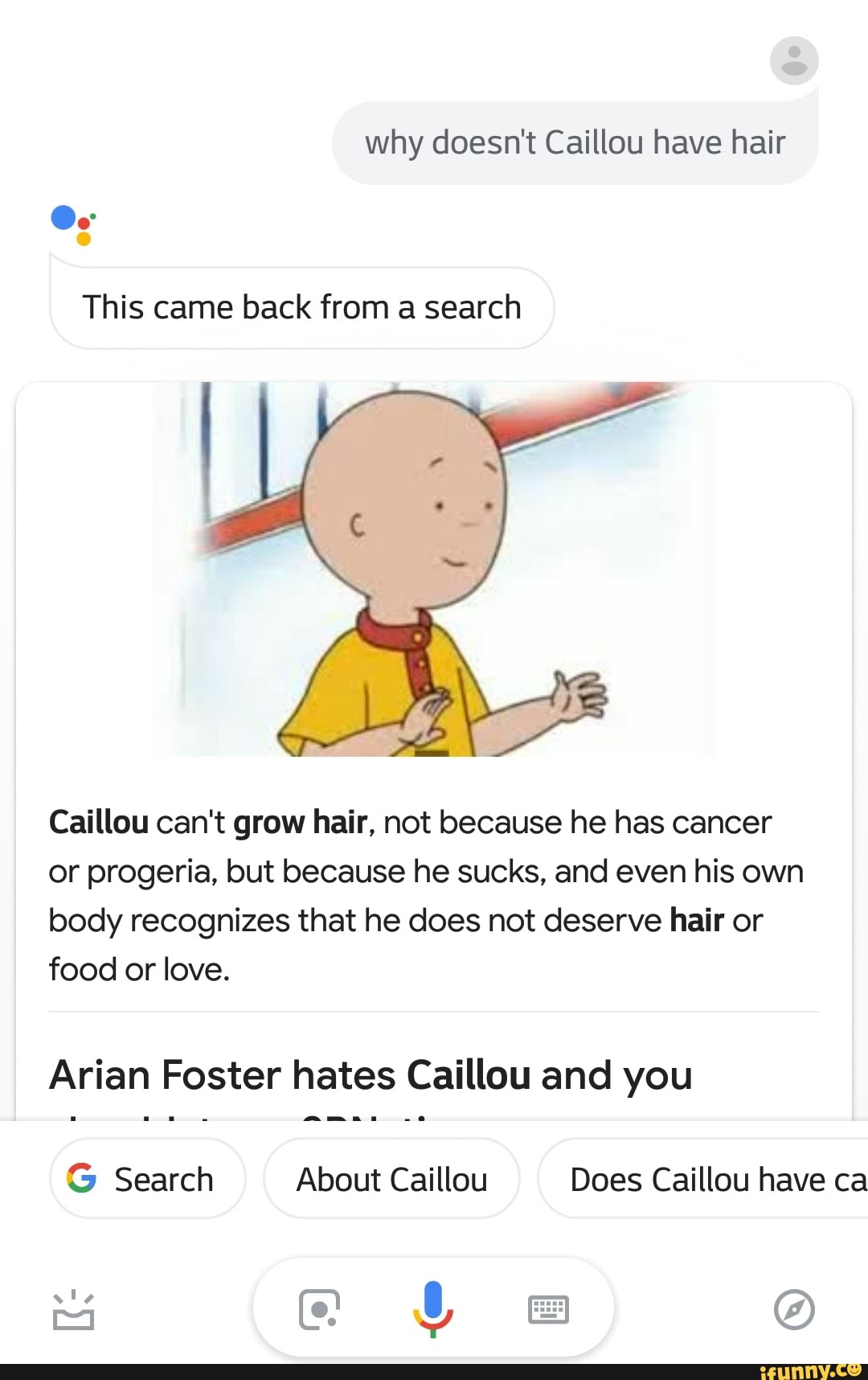 Dora Caillou With Hair