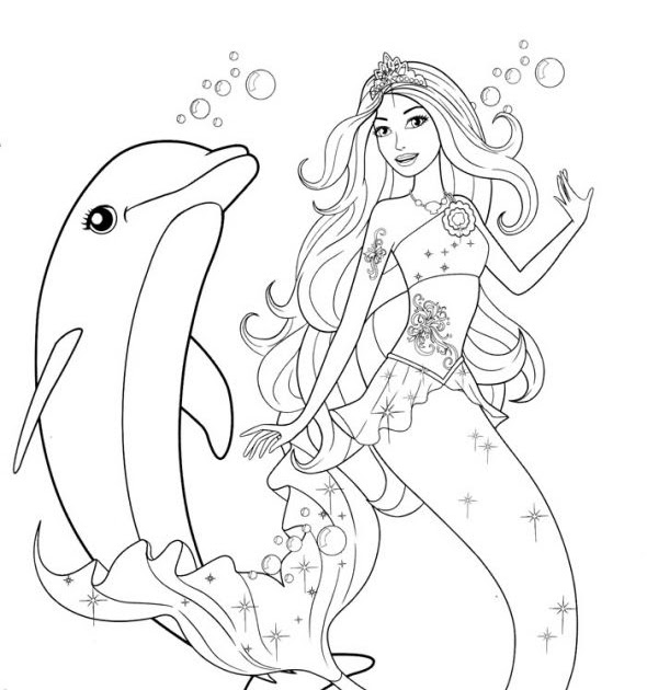 Mermaid Coloring Pages Cartoon - Ferrisquinlanjamal