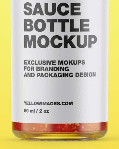 Download Clear Glass Jar With Tomato Meat Sauce Mockup Yellowimages Mockups