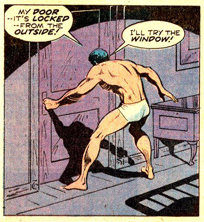 I leave it up to YOUR imagination what Vince Colletta must have erased in THIS panel. Iron Man #79