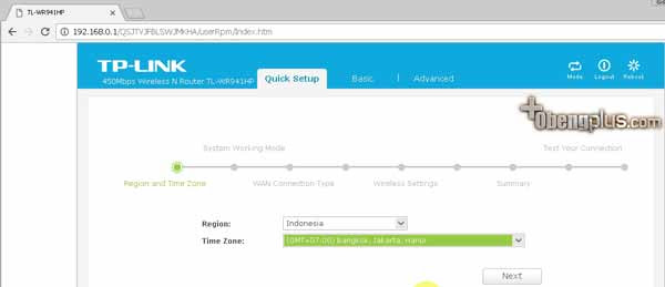 Password WIFI default TP-LINK TL-WR941HP region dan waktu