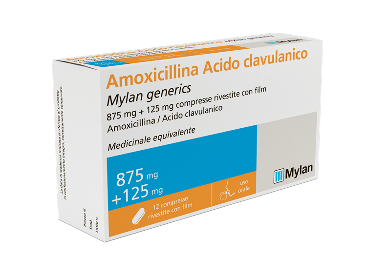 Amoxicillina E Acido Clavulanico 875 Mg + 125 Mg pakcumpling