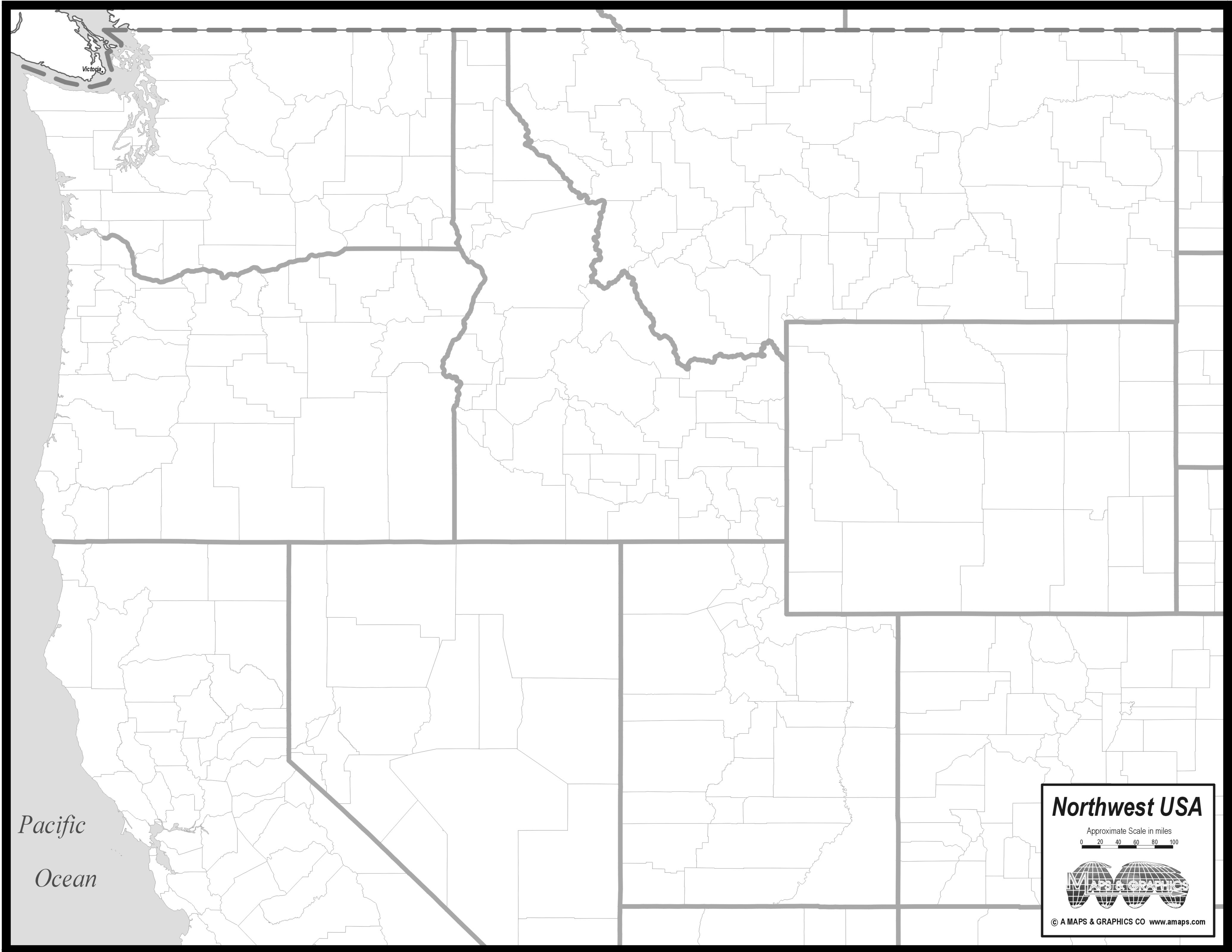 Map Of Northwest Usa States