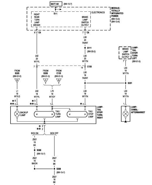 2003 Dodge Ram 1500 Tail Light Wiring Diagram / Amazon.com: APDTY