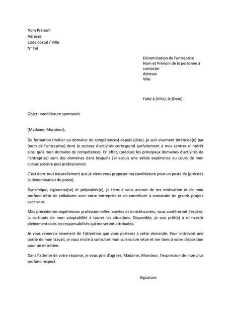 Lettre De Motivation Simple Pour La Poste
