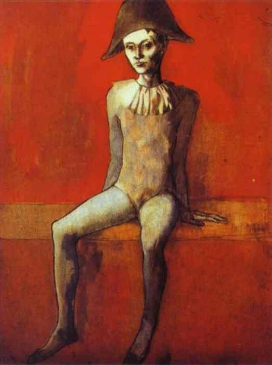 Arlequin sur un canapé rouge - Pablo Picasso Arlequin sur un canapé rouge - Pablo Picasso