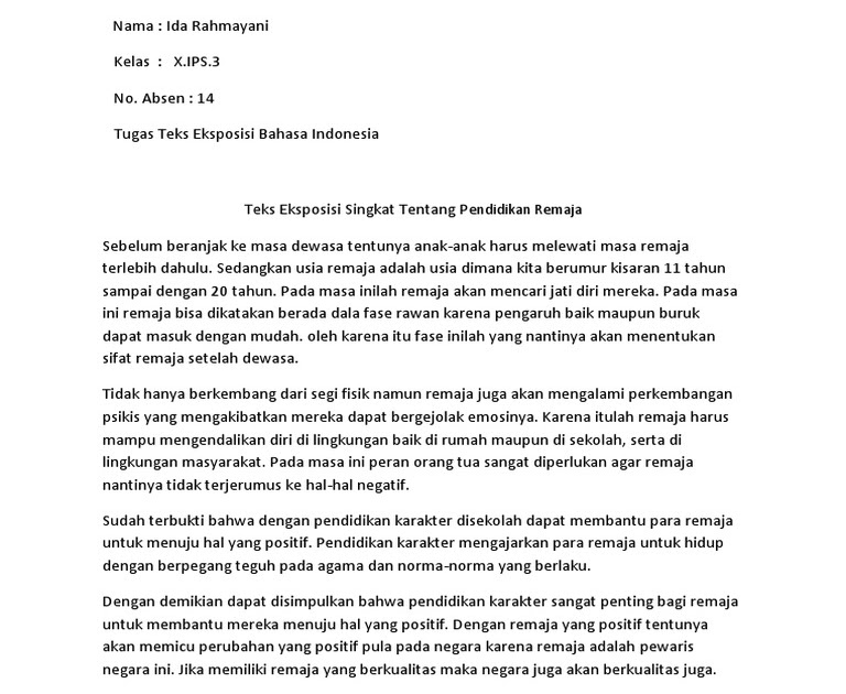 21+ Contoh Teks Eksposisi Ips Images - web site edukasi