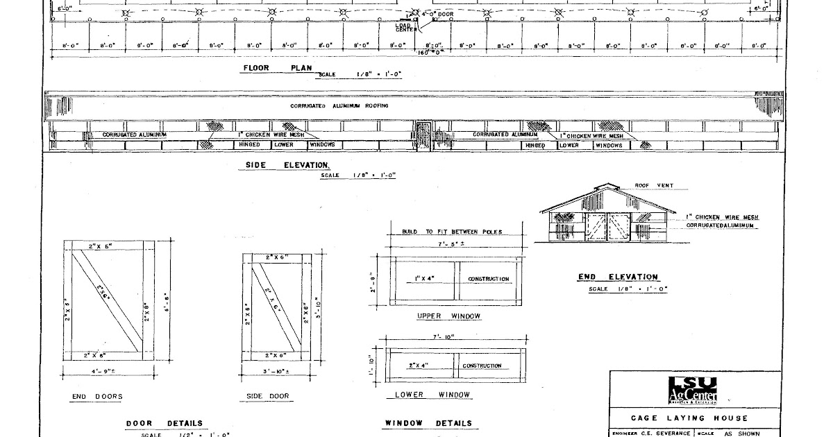 Yam Coop Commercial Poultry House Construction Plans