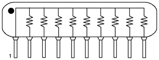 SIP Resistor Network