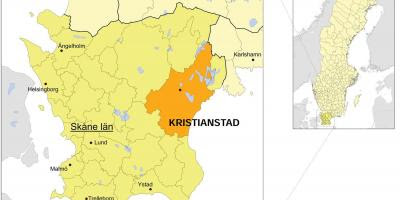 Kristianstad Karta Sverige | Karta Mellersta
